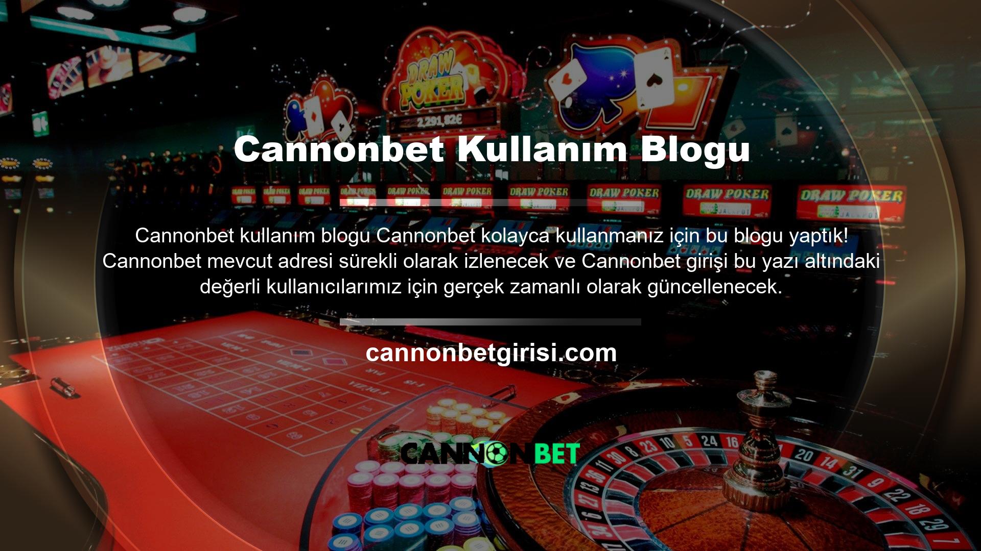 Cannonbet en son güvenilir bahisleri Cannonbet mevcut adresini izleyen ve kullanıcıları derecelendirme durumu hakkında çeşitli şekillerde bilgilendiren destekleyici bir sitedir